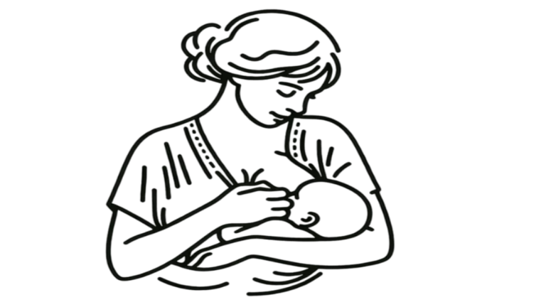 Mother breastfeeding baby illustrating breast milk benefits for gut health