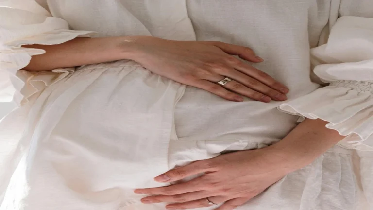 Pregnant woman walking for exercise during pregnancy