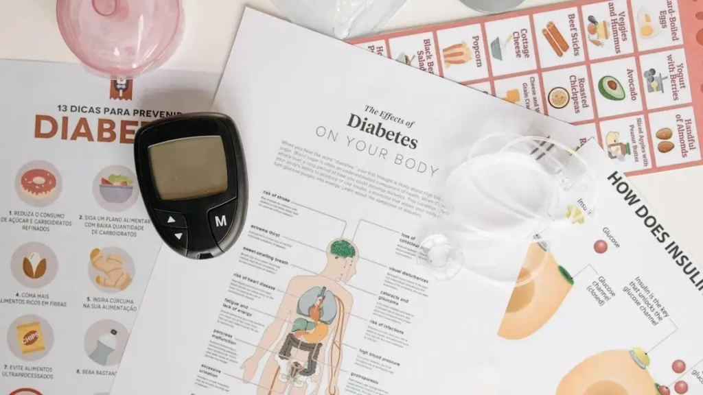Heart affected by diabetes showing structural and metabolic changes.