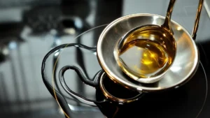 Mustard oil and heart health concept showing traditional cooking oil used in Indo-Pak cuisine