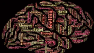 Woman sleeping next to a nightstand with diphenhydramine pills, representing sleep aid and memory effects