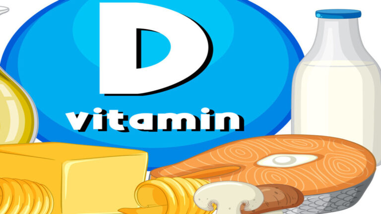 Vitamin D supplement capsule taken with healthy fatty foods like avocado, eggs, nuts, and olive oil to improve absorption.