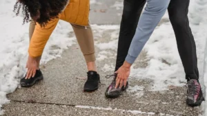 Person walking outdoors while doing resistance training for better blood sugar control and diabetes management