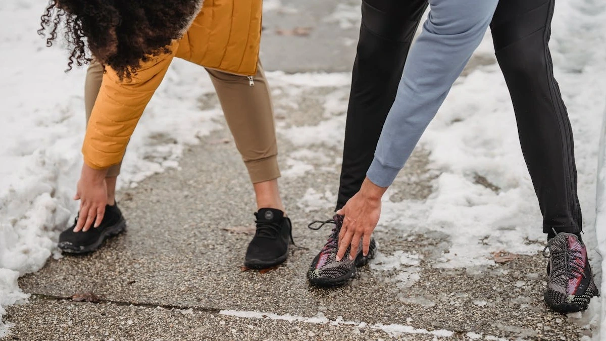 Person walking outdoors while doing resistance training for better blood sugar control and diabetes management