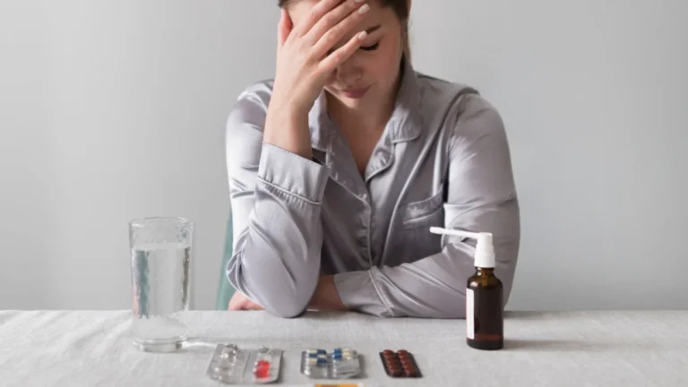 Anxiety medication guide showing different treatment options including SSRI tablets, capsules, and prescription medicines on a clinical background