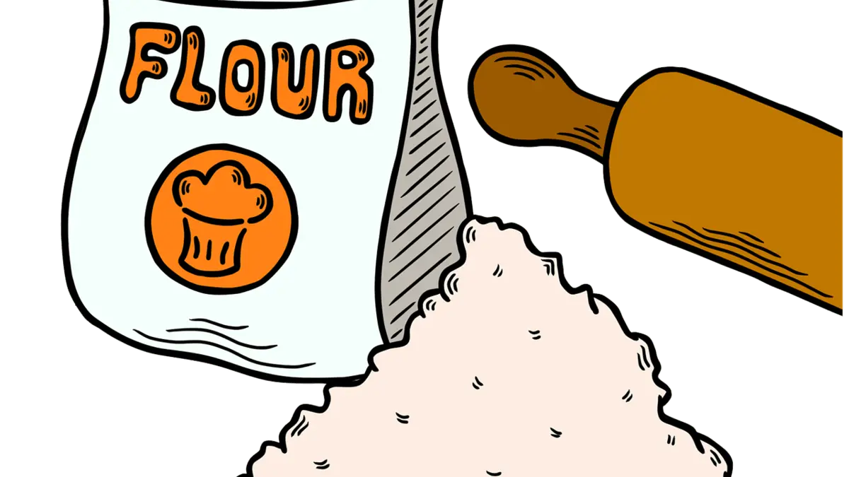 Bowls of wheat atta, besan, jowar, bajra, and ragi flour mixed together to represent a diabetes-friendly multigrain atta blend for better blood sugar control