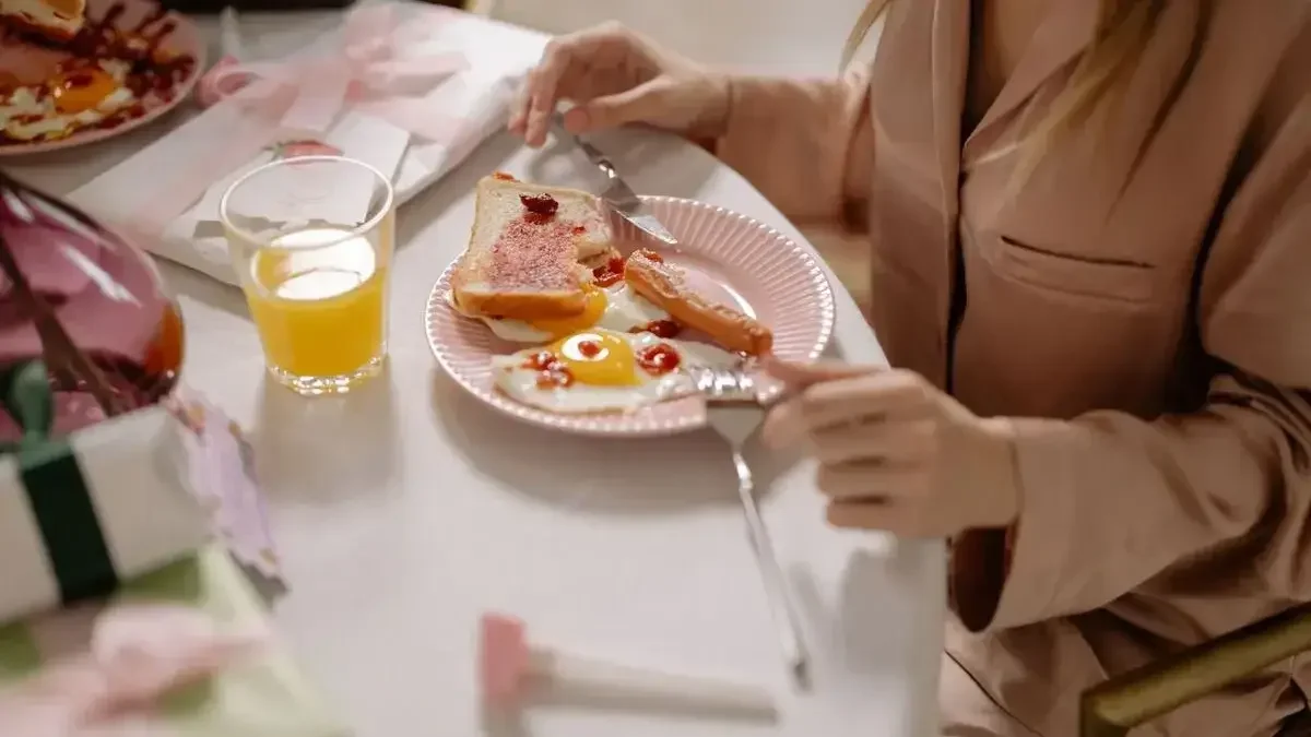 Person feeling weak and dizzy after skipping breakfast