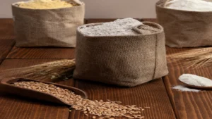 Whole wheat atta vs refined flour (maida) comparison showing fiber content and impact on blood sugar control for people with diabetes