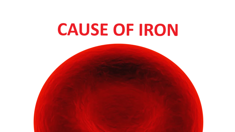 Causes of iron deficiency anemia showing blood loss, poor absorption, diet, medications, and increased iron demand